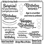 Birthday Greetings Digital Stamp Set
